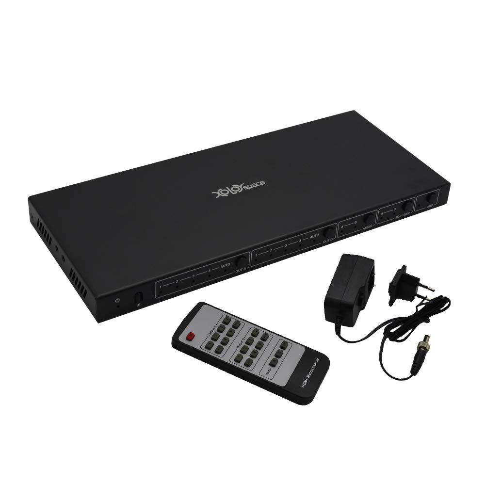 Amazon.com: XOLORspace 46421S 4X2 4K 60HZ 4:4:4 HDR HDMI Matrix